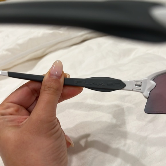 Oakley White Sunglasses with Red Lenses - Picture 7 of 8